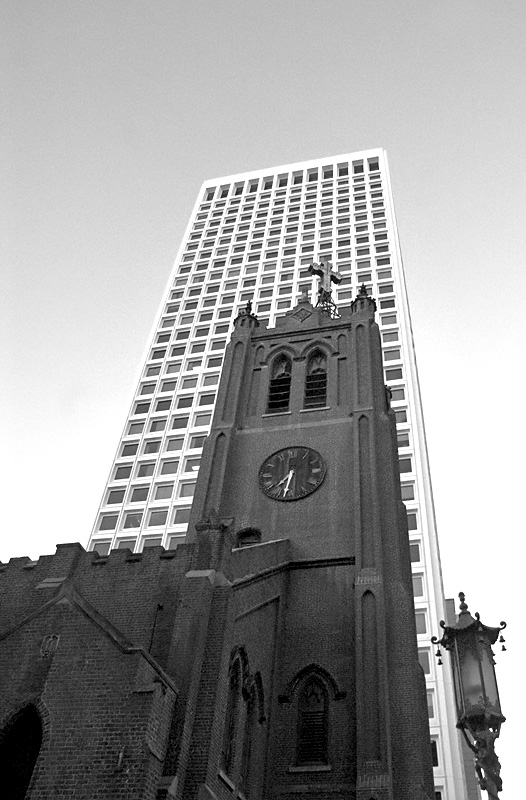 Chinatown Church B&W